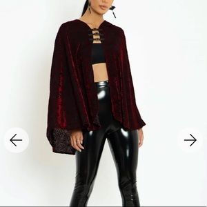 BlackMilk Burned Velvet Hex Blood Cloak